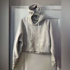 Abercrombie & Fitch Light Gray Women's Hoodie